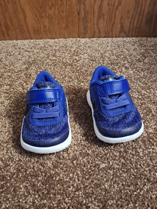 Nike Infant Flex Contact Blue/Black/White 917935-402 Sneakers - Picture 8 of 8